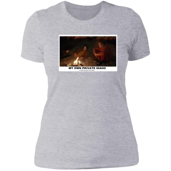my own private idaho campfire poster lady t-shirt