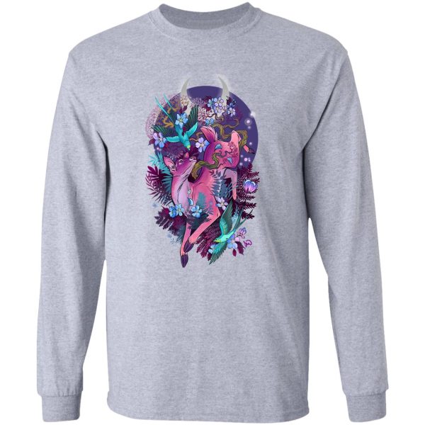 mystic midnight pink white tail doe long sleeve