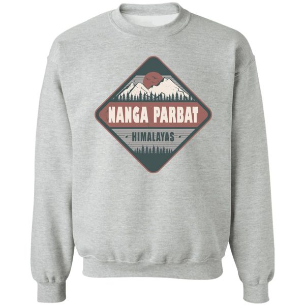 nanga parbat himalayas vintage hiking design sweatshirt