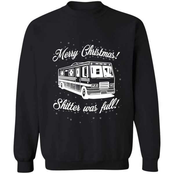 national lampoons christmas - shitter was full (red) sweatshirt