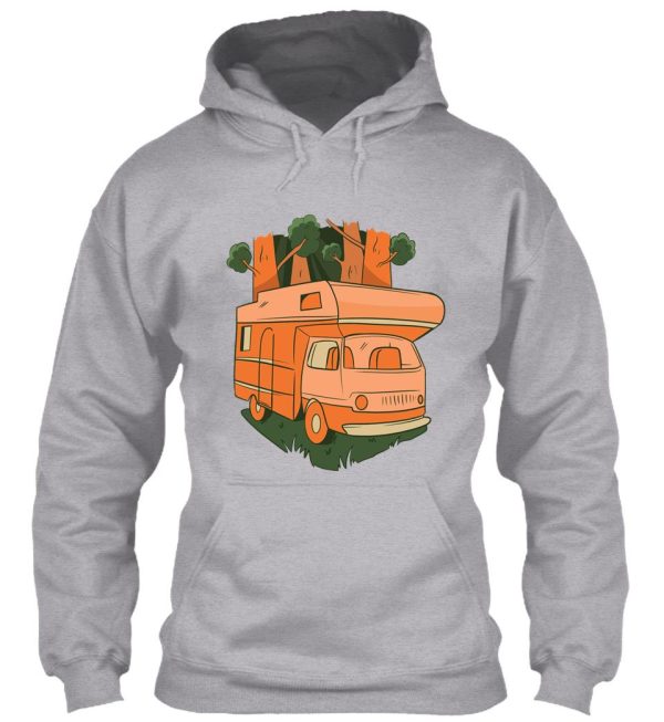 nature caravan camping hoodie