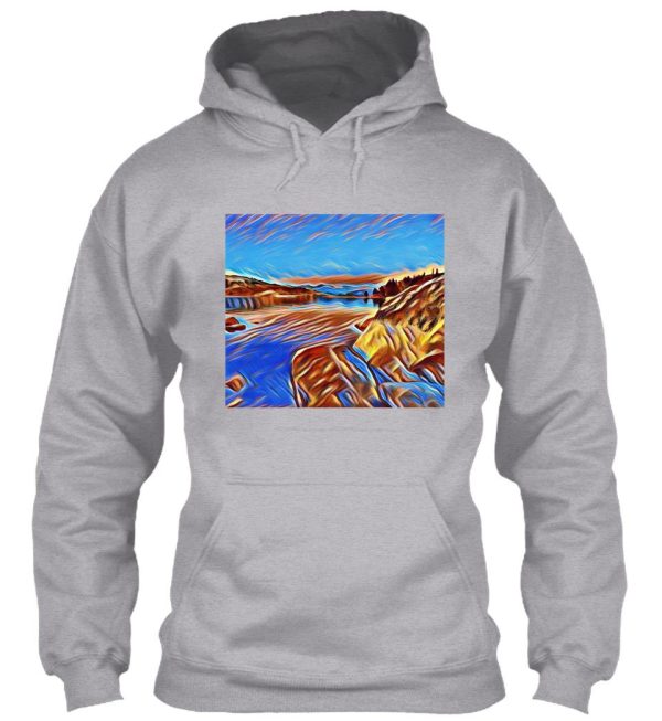 nature inspired digital art hoodie