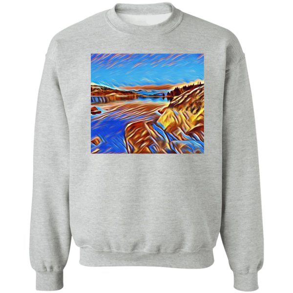 nature inspired digital art sweatshirt