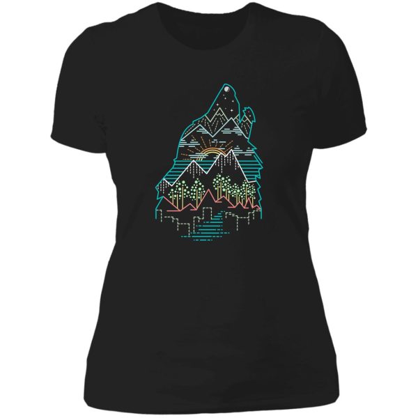 nature is calling lady t-shirt