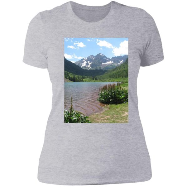 nature mountains landscape scenic - wildernessscenery lady t-shirt