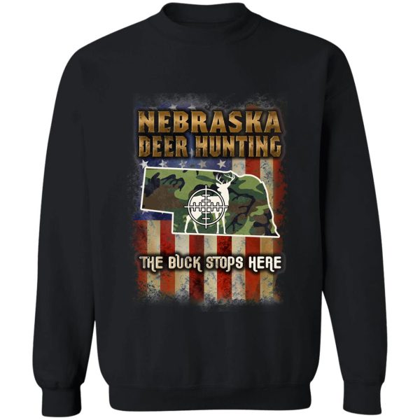 nebraska deer hunting trophy hunting sweatshirt