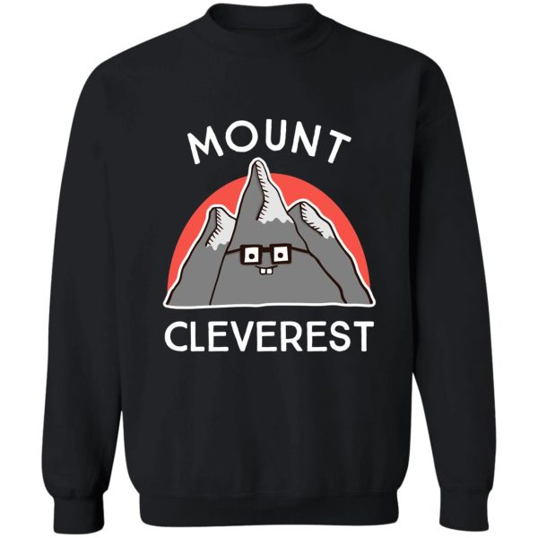 nerd mount cleverest sweatshirt