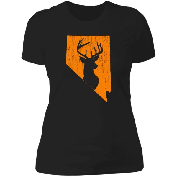 nevada deer hunting lady t-shirt