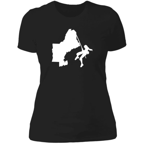 new england climbing design usa nice gift trip memories for friends and family lady t-shirt