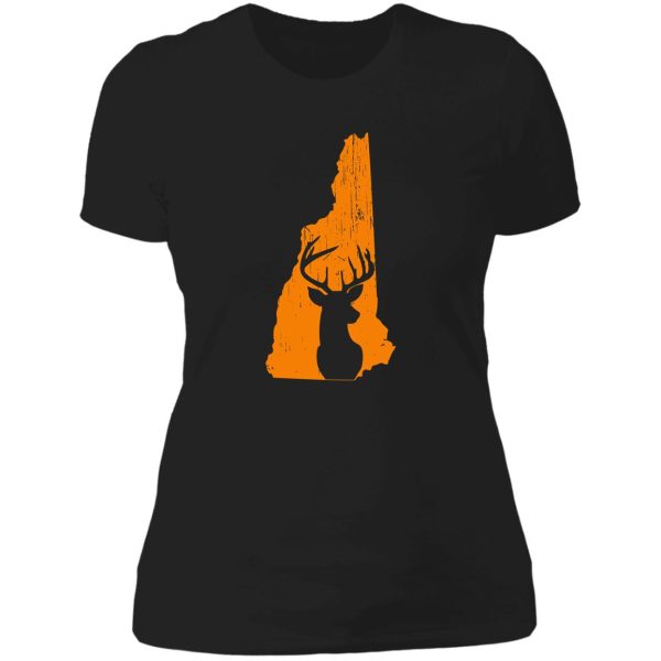 new hampshire deer hunting lady t-shirt