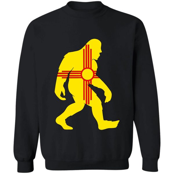 new mexico zia symbol bigfoot sweatshirt