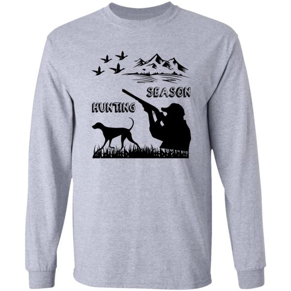 newest design of hunting season t-shirt funny t-shirt long sleeve