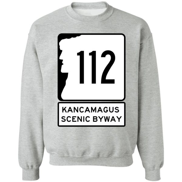 nh 112 - kancamagus scenic byway - new hampshire leaf peeper sweatshirt