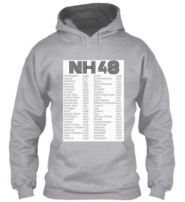 nh 48 4000 footers list hoodie