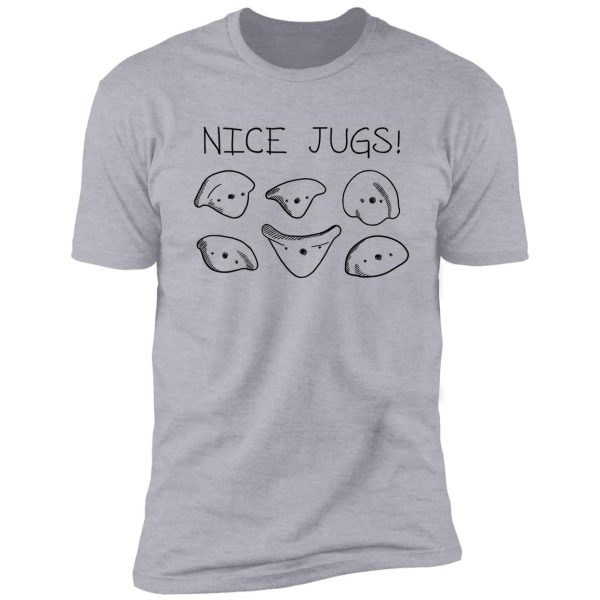 nice jugs! climbing pun shirt