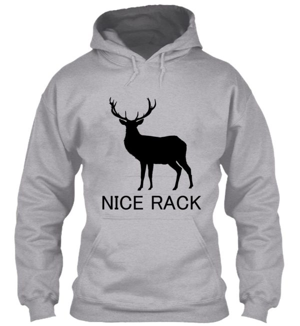 nice rack deer hunting hoodie
