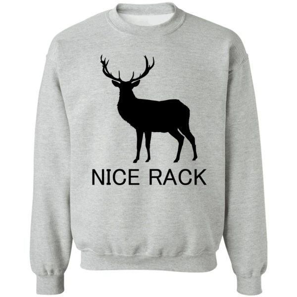 nice rack deer hunting sweatshirt