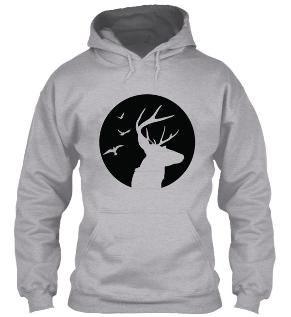 night deer hunting design hoodie