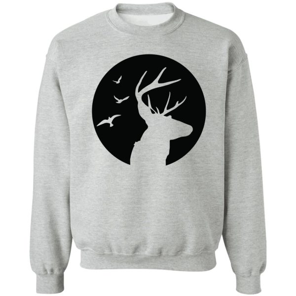 night deer hunting design sweatshirt