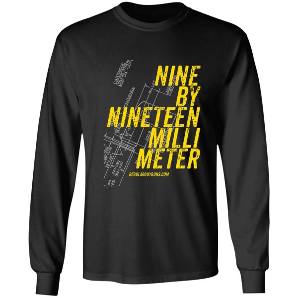nine by nineteen millimeter long sleeve