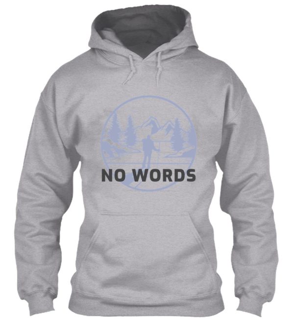 no words hoodie