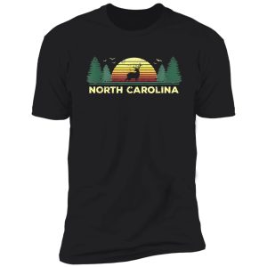 north carolina vintage deer hunting sunset souvenir shirt