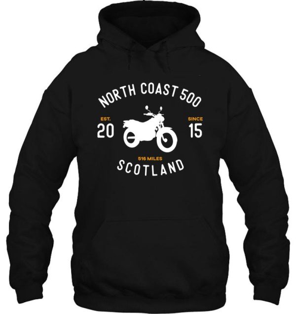 north coast 500 nc500 scotland route motorbike hoodie