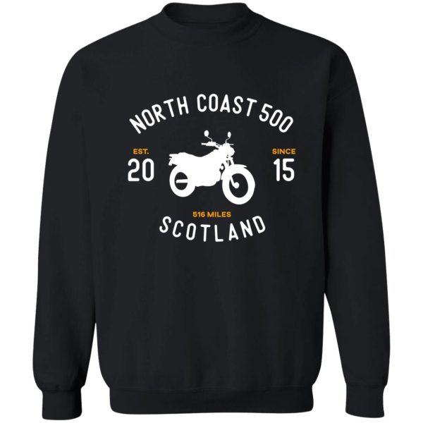 north coast 500 nc500 scotland route motorbike sweatshirt