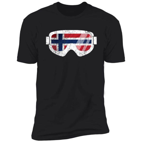 norwegian goggles white frame distressed | goggle designs | dopeyart shirt