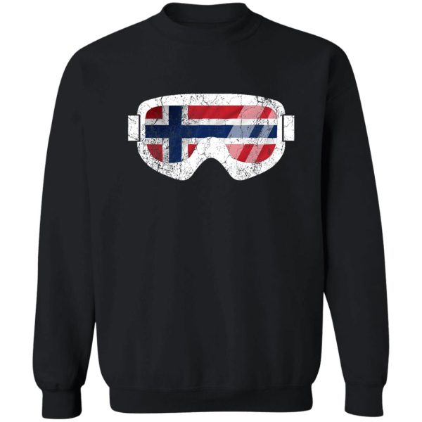 norwegian goggles white frame distressed goggle designs dopeyart sweatshirt