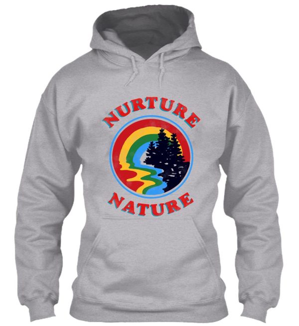 nurture nature vintage environmentalist design hoodie