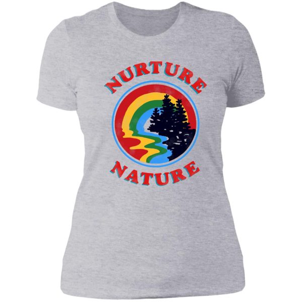 nurture nature vintage environmentalist design lady t-shirt