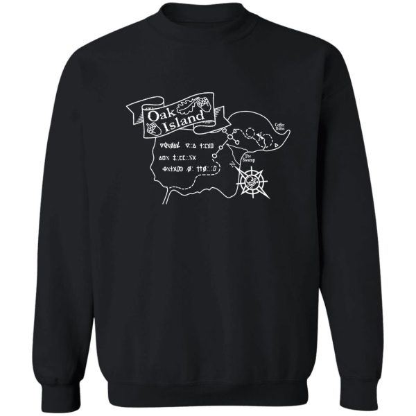 oak island map sweatshirt