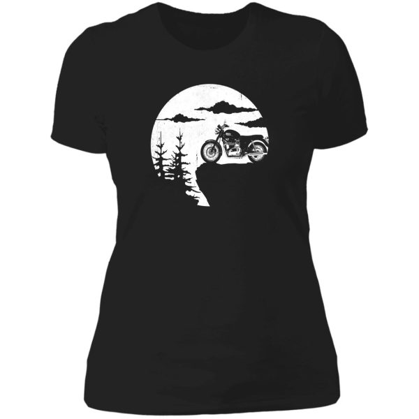 off road triumph motorcycles adventure lady t-shirt