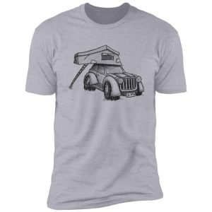 offroad camping roof-top-tent car shirt