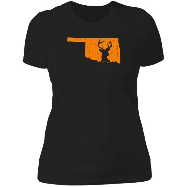 oklahoma deer hunting lady t-shirt