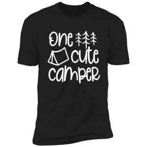 one camper retro camping campfire adventure outdoor camper funny mountain shirt