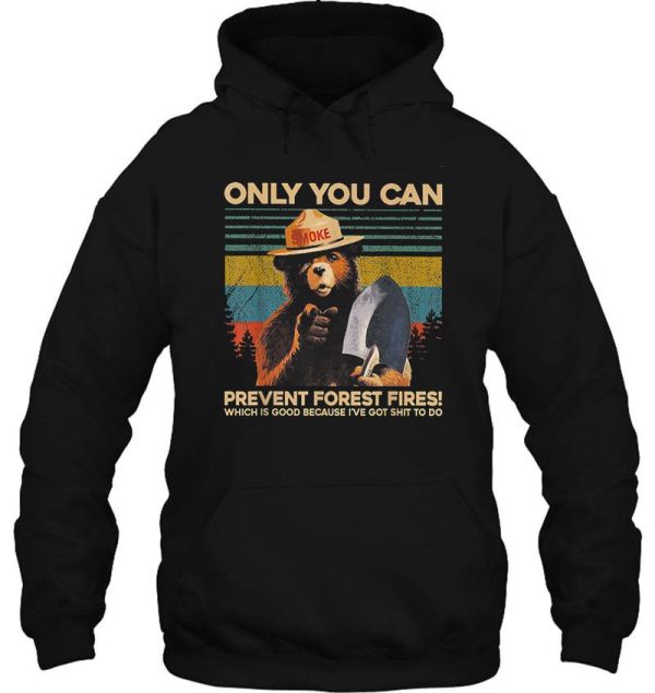 only you can prevent forest fires hoodie