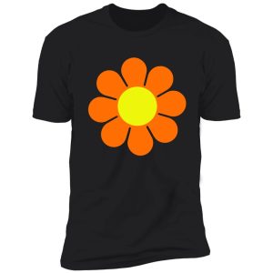 orange yellow hippy flower power daisy shirt