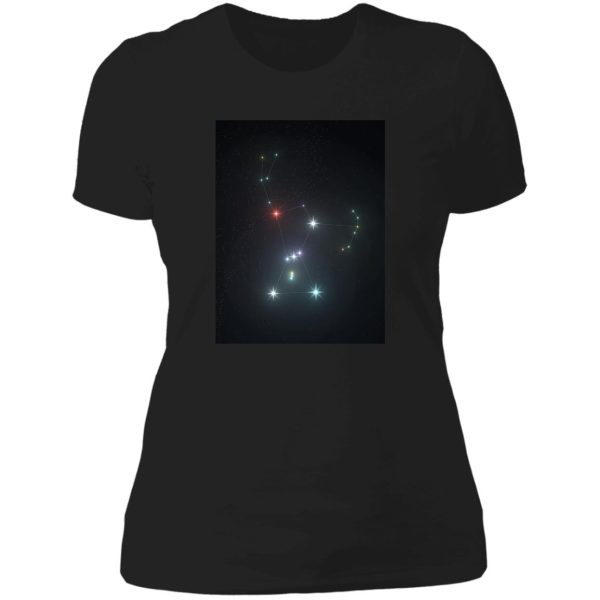 orion constellation lady t-shirt