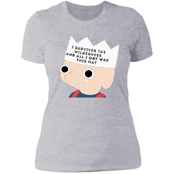 oscar survived the wilderness lady t-shirt
