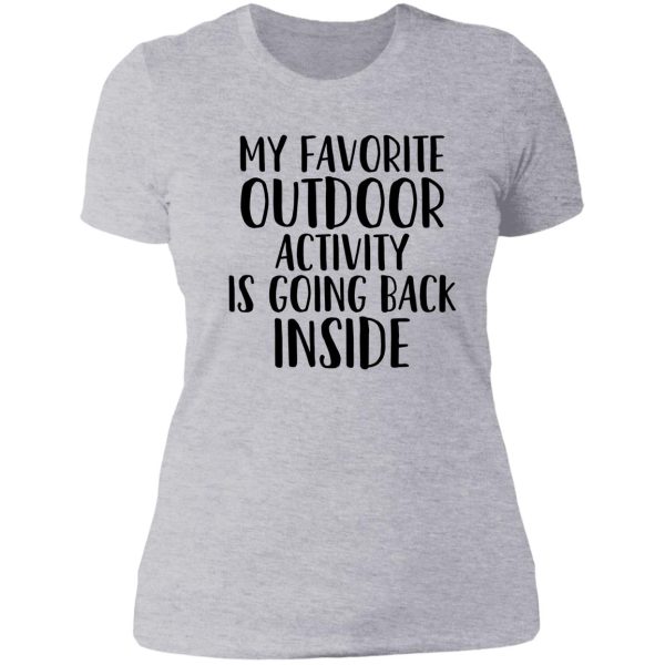 outdoor activity gift for camper hiker climber lady t-shirt