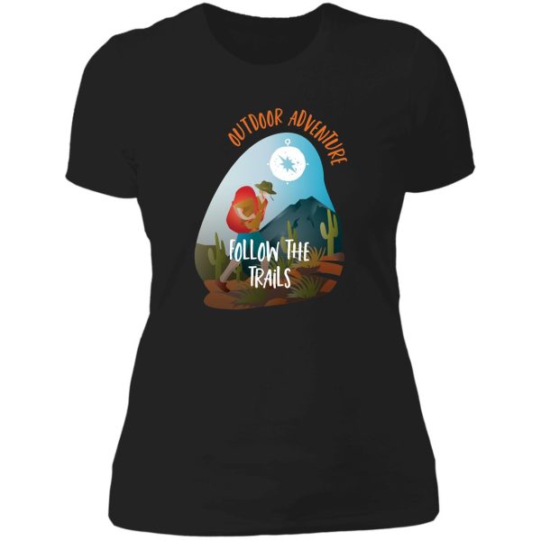 outdoor adventure lady t-shirt