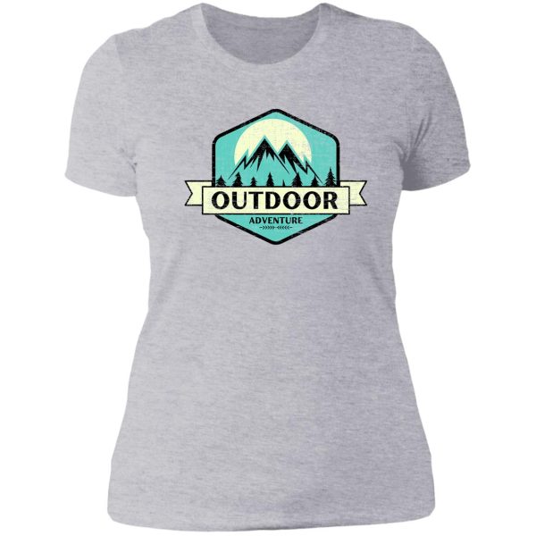 outdoor adventure - lets get lost outdoors lady t-shirt