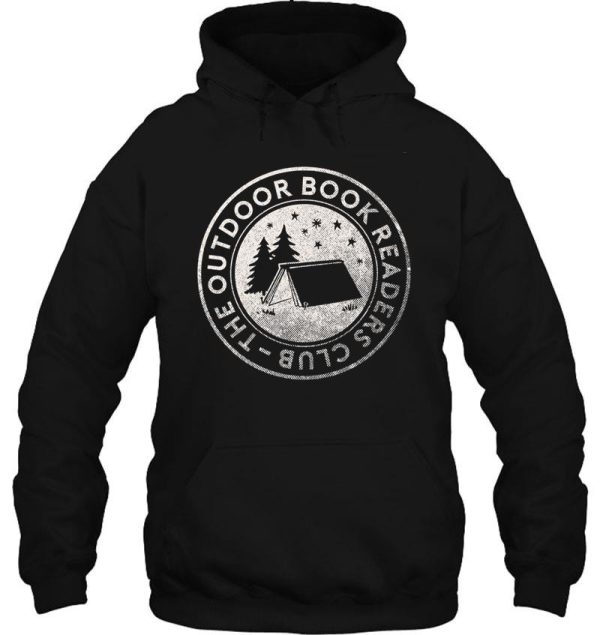 outdoor book readers club logo hoodie