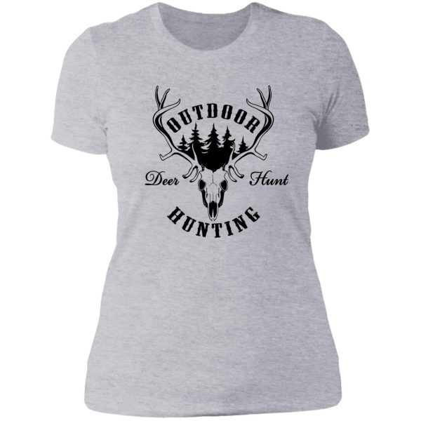 outdoor deer hunt original deer hunting design lady t-shirt