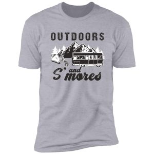 outdoors and smores shirt