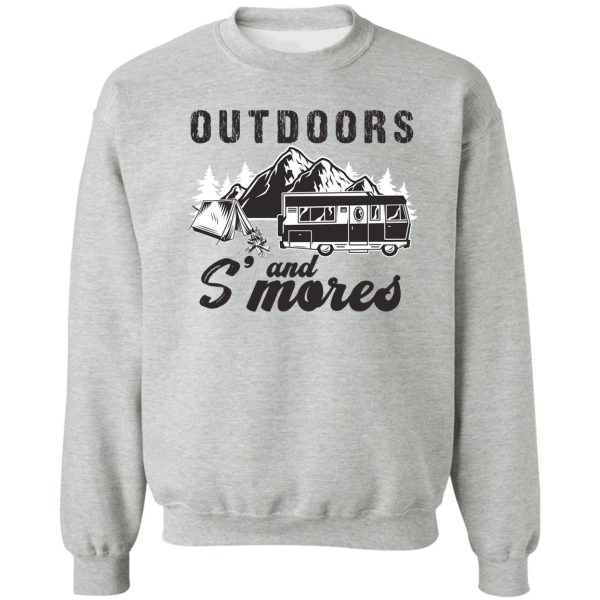 outdoors and smores sweatshirt