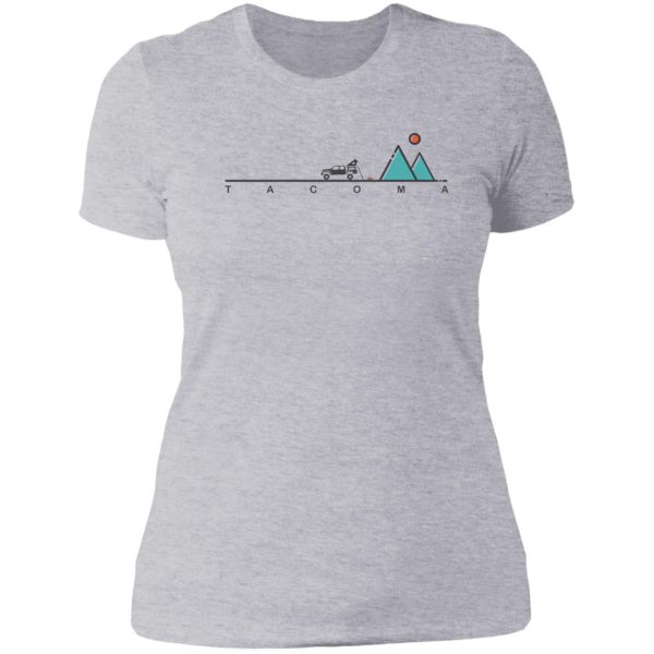 overland camping (toyota tacoma 1st gen) lady t-shirt