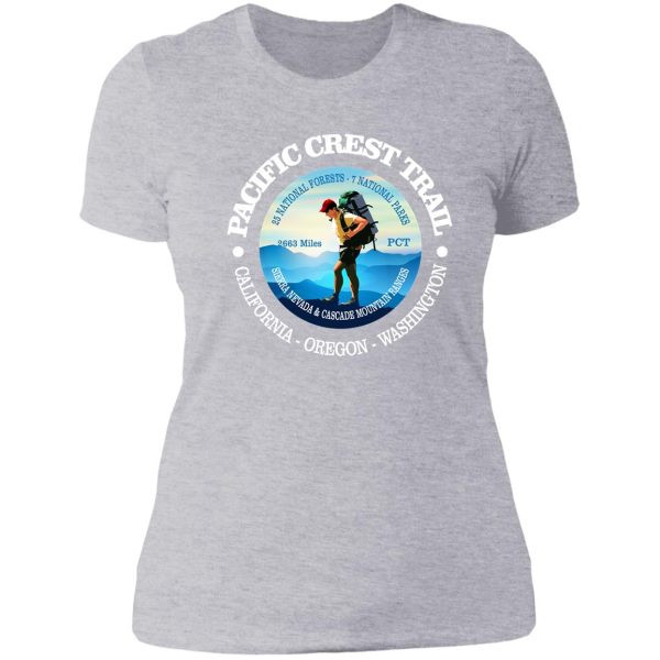 pacific crest trail (c) lady t-shirt